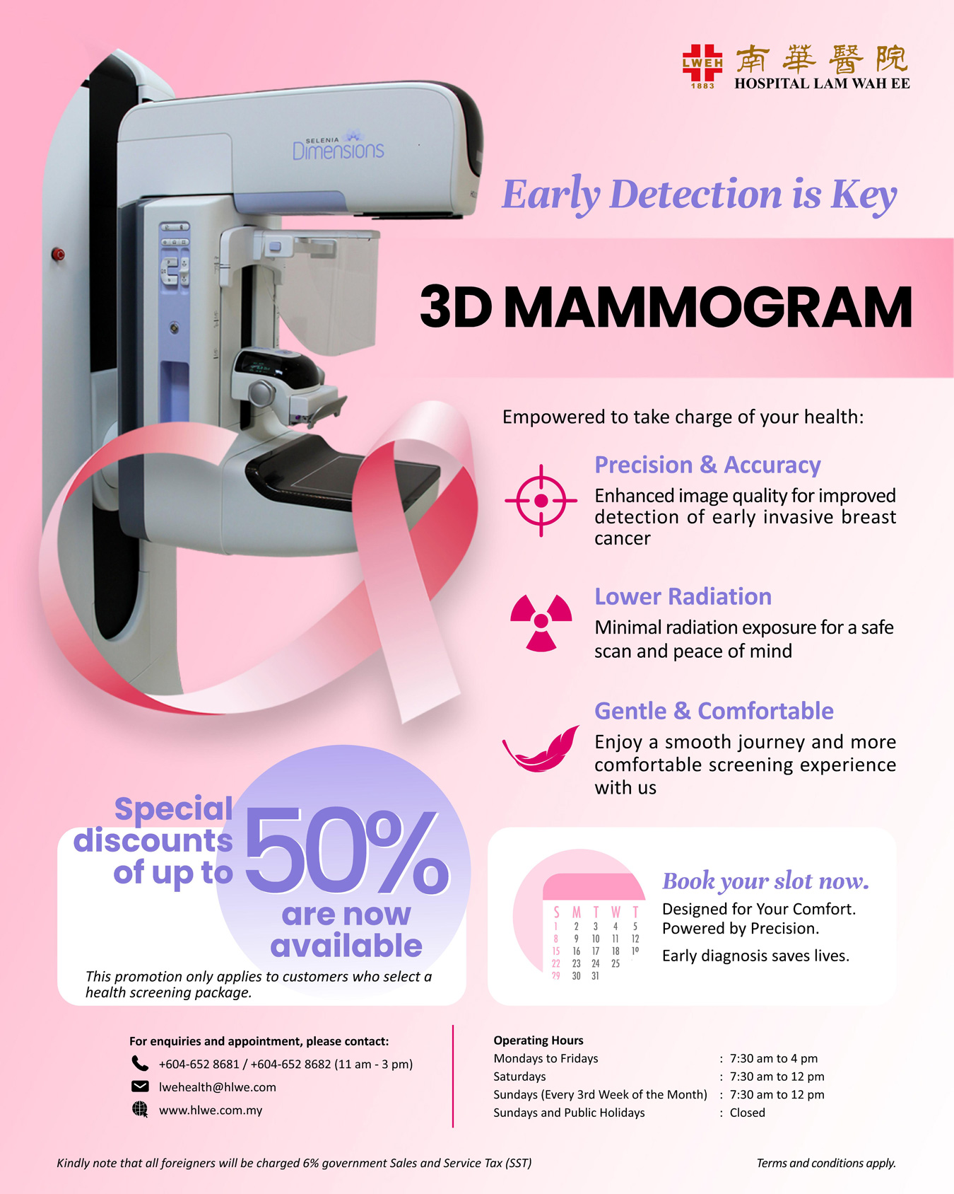 3D mammogram special discount
